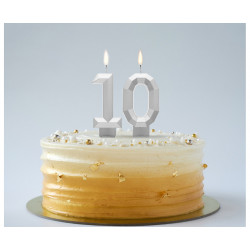 Świeczka cyferka 5 ZŁOTY KONTUR