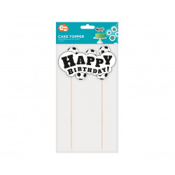 Topper,Tortendekoration, goldene Kristalle