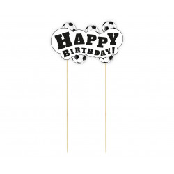 Topper PIŁKA NOŻNA Happy Birthday Ozdoba na tort