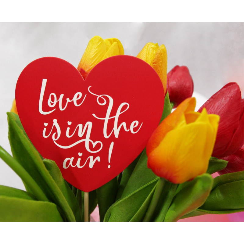 Topper Love is in the air 10 cm