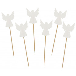 Pikery ANIOŁKI 12 szt. Ozdoba na babeczki