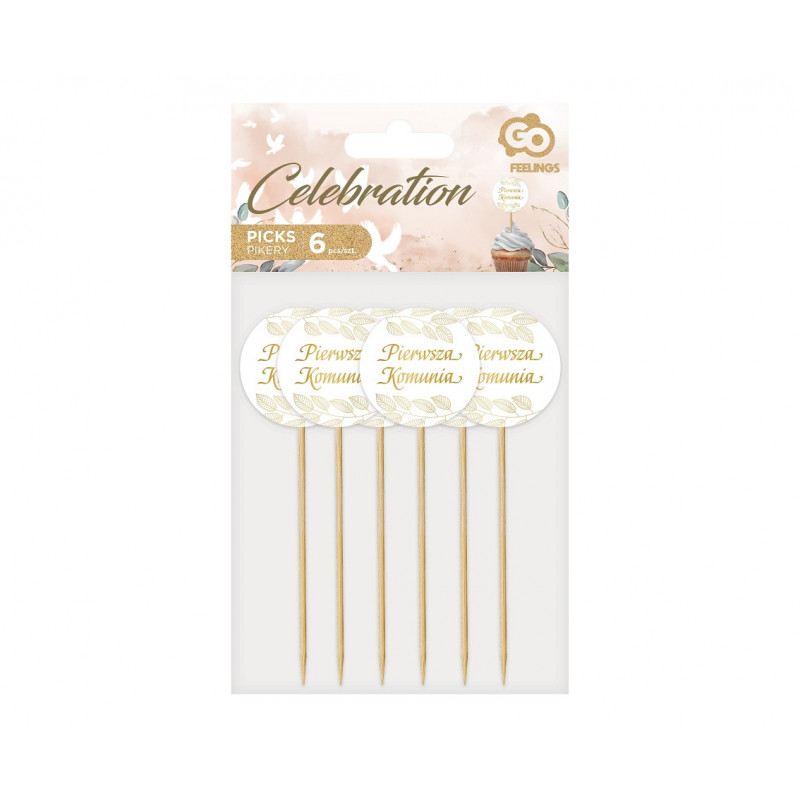 Galamb levélszedőkkel 6 db. Dekoráció cupcake-ekhez