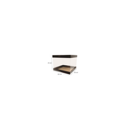 Tortenverpackung 30x30x25 cm Hohe Box BLACK Tortenverpackung 30x30x25 cm Hohe Box BLACK