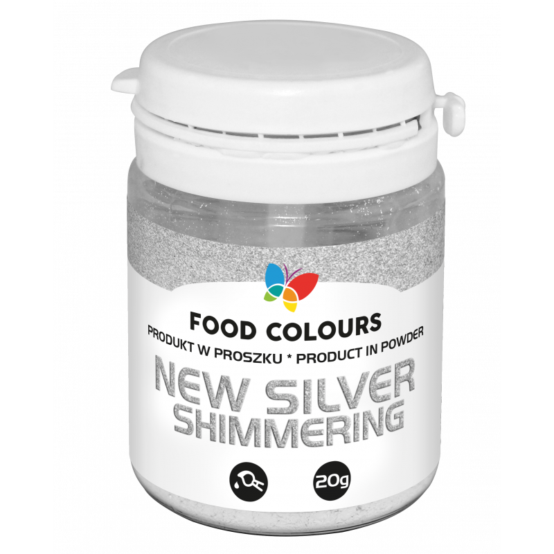 Barwnik pyłkowy FC Metallic SHIMMERING SILVER 20 g srebrny