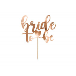 Topper Bride to be Różowe Złoto wieczór panieński