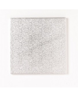 silber quadratisch Cakedrum 12 mm 38 cm