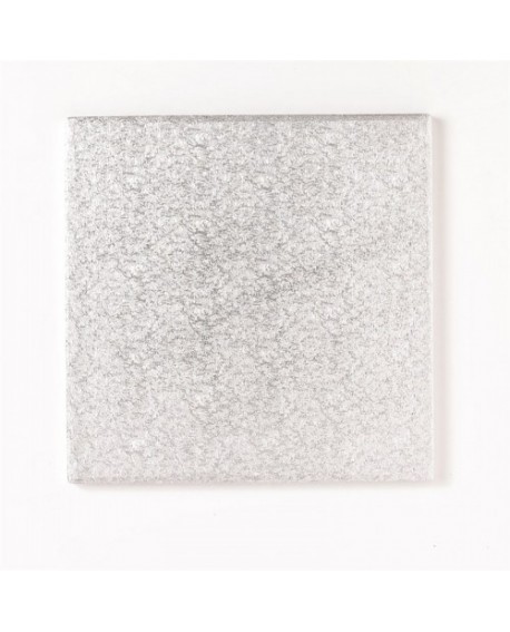 silber quadratisch Cakedrum 12 mm 38 cm