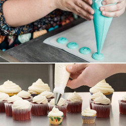 Rękawy worki cukiernicze 100 szt Rozmiar M - 32 cm