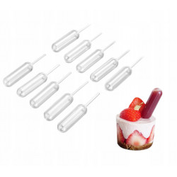 Pipetki do deserów PODŁUŻNE 4 ml x 50 szt. pipety