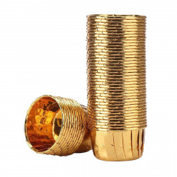 Hrníčky, 50 ks, ZLATÉ, tuhé