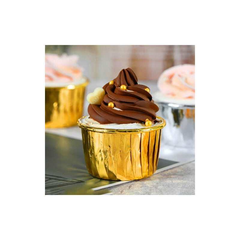 50 db-os GOLDEN merev cupcake betétek
