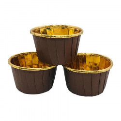 Cupcake betétek 50 db FEKETE merev