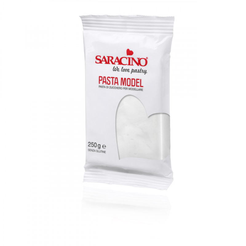 Plastic modelling paste WHITE 250 g Saracino plastic icing