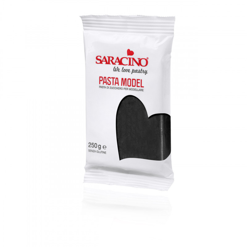 Modelovacia hmota na figúrky CZARNA 250 g Saracino lukier plastyczny