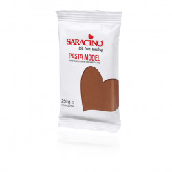 Masa do modelowania figurek BRĄZOWA 250 g Saracino Brown