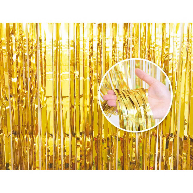 GOLDEN Vorhang 90 x 240 cm metallic