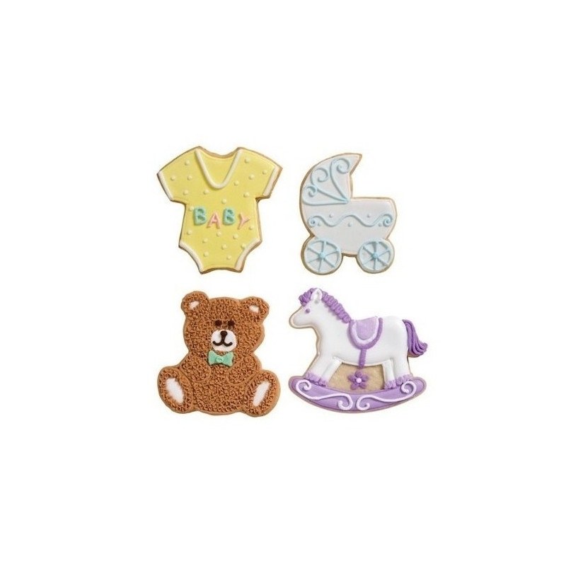 Wilton CHILDREN 4 Piece Mould Set