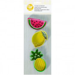 Foremki Wilton 3 szt OWOCE Arbuz Cytryna Ananas
