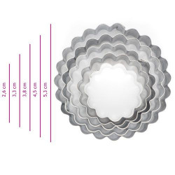 DALIA FLOWER MOLDS Satz von 5 Stück.