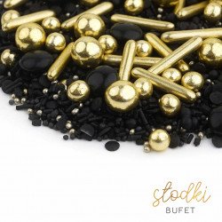 Słodki Bufet BLACK and GOLD sprinkles 90g