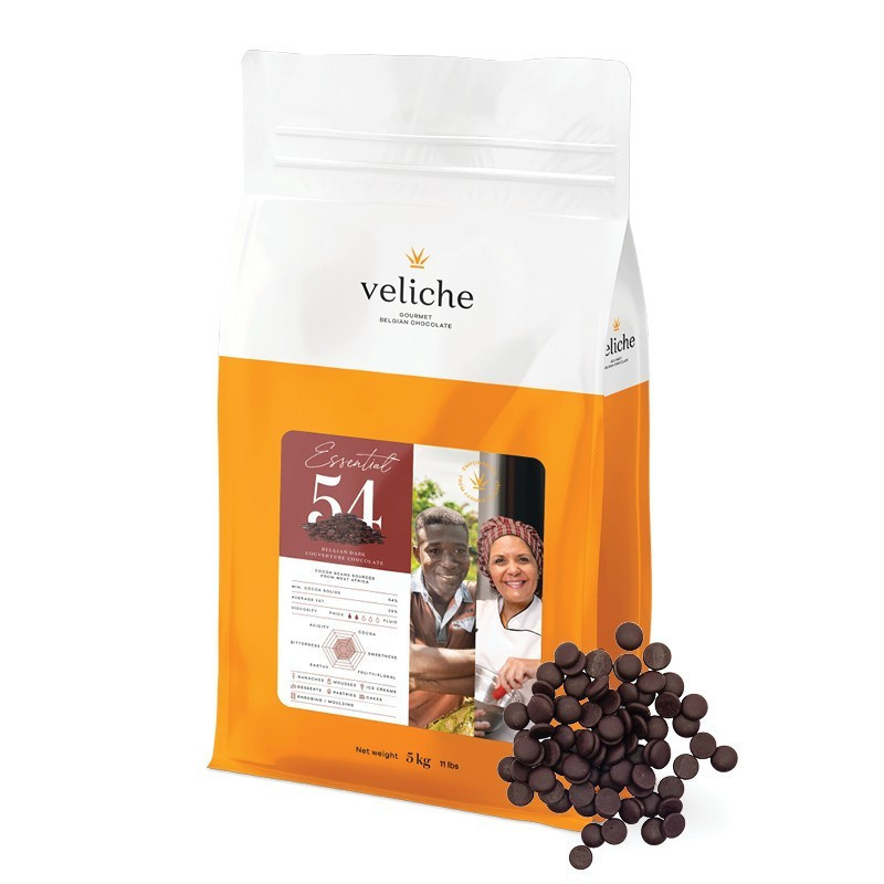 Veliche Schokoladentropfen DARK CHOCOLATE 54 1kg Premium