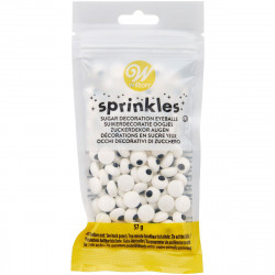 Dekoracja Wilton Cukrowe OCZY 10 mm
