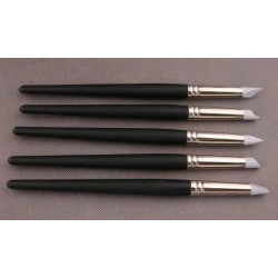 Pędzle silikonowe 5 szt. SHAPERY 15 mm SZARE duże