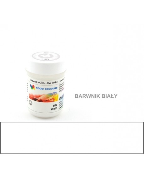 Food coloring gel WHITE New Biel