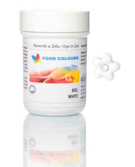 Barwnik w żelu Food BIAŁY Nowa Biel