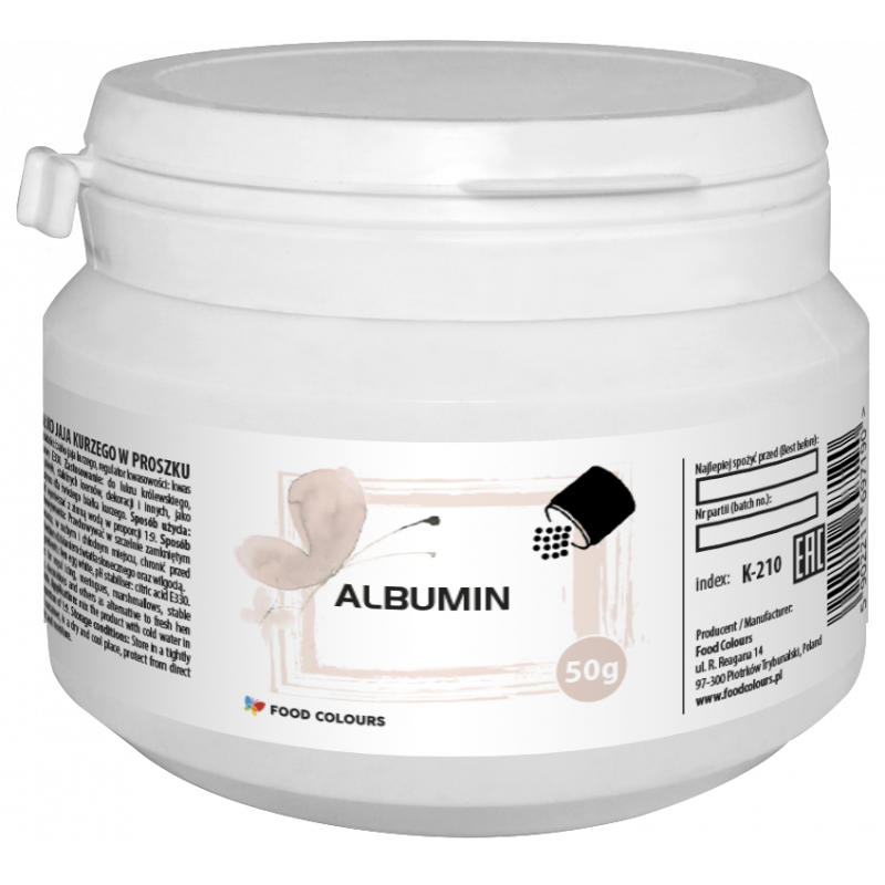 Albumin - vaječný bílek prášek 50g Food Colours