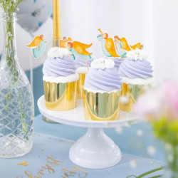 Zápichy ANGELS přijímání Baptism dort cupcakes x6