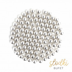Posypka Bufet PEREŁKI SREBRNE 10mm 90g czekoladowe