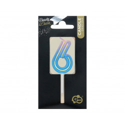 DIAMOND Silver 9 number candle