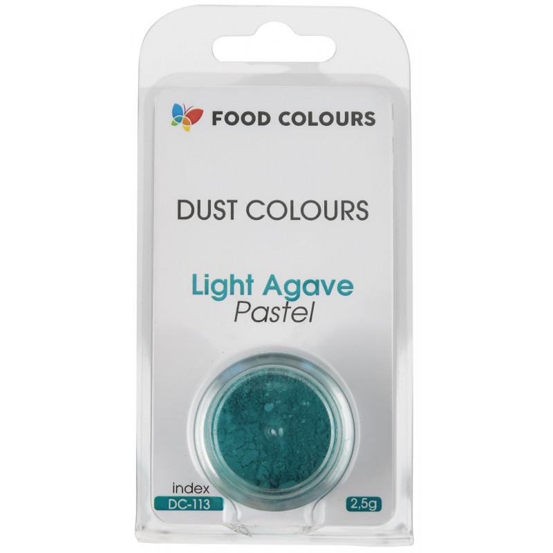 Barwnik pyłkowy matowy Food Colours Pastel 2,5 g LIGHT AGAVE Turkus