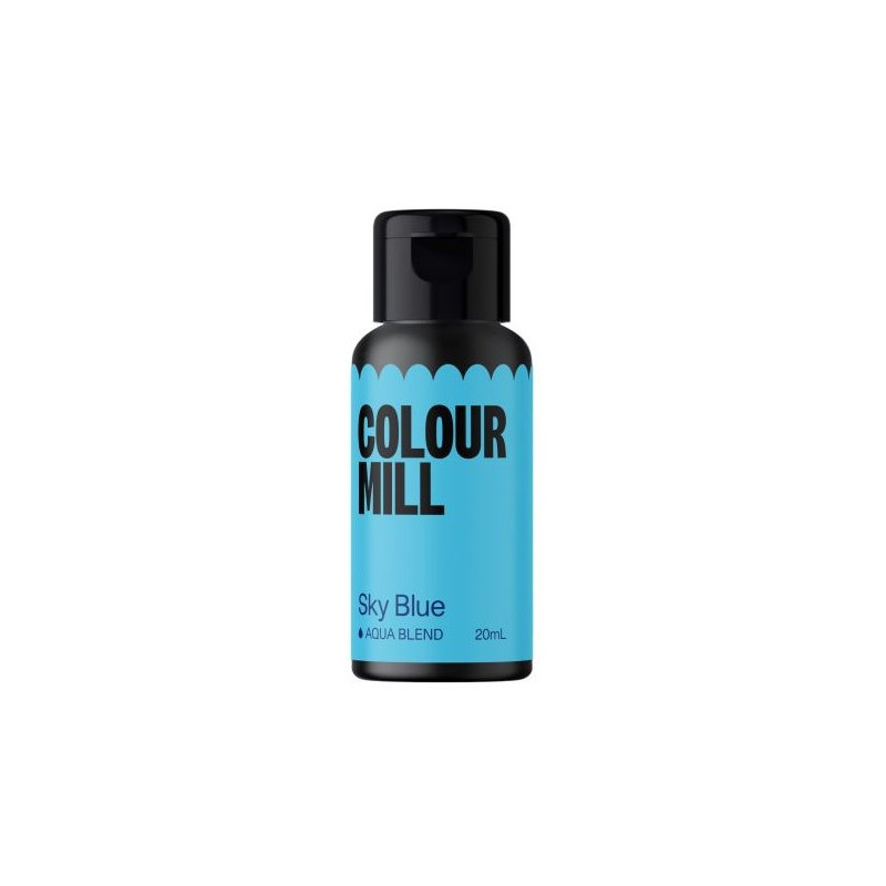 Barwnik Colour Mill Aqua Blend 20ml do lukru, bez, makaroników SKY BLUE Błękit Nieba