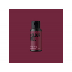 Barwnik Colour Mill Aqua Blend 20ml do lukru, bez, makaroników BURGUNDY
