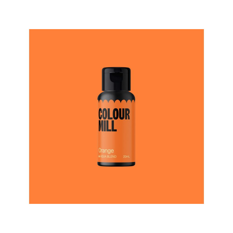Barwnik Colour Mill Aqua Blend 20ml do lukru, bez, makaroników ORANGE Pomarańczowy