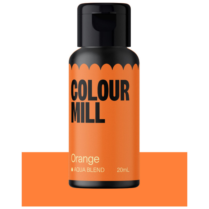 Barwnik Colour Mill Aqua Blend 20ml do lukru, bez, makaroników ORANGE Pomarańczowy