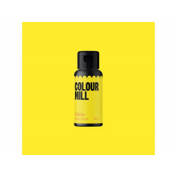 Barwnik Colour Mill Aqua Blend 20ml do lukru, bez, makaroników YELLOW Żółty
