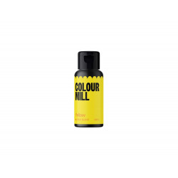 Barwnik Colour Mill Aqua Blend 20ml do lukru, bez, makaroników YELLOW Żółty