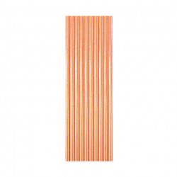 Słomki papierowe 10 szt. Opalizujące Różowo pomarańczowe