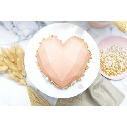 3D Silikonform Scrapcooking PASSION 17 cm Origami Herz