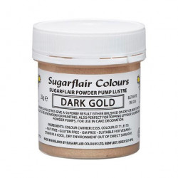 Sugarflair Pollen Dye Dark Gold 25g without E171 Gold