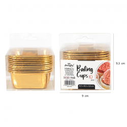 Becher 20 Stück Braun und Gold Becher 20 Stück Braun und Gold