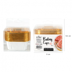 Becher 20 Stück Braun und Gold Becher 20 Stück Braun und Gold