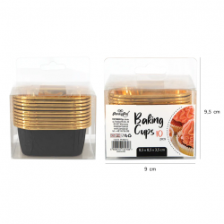 Becher 20 Stück Braun und Gold Becher 20 Stück Braun und Gold