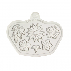 Forma silikonowa Katy Sue KWIATY I LIŚCIE