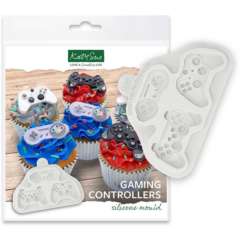 Silikonová forma Katy Sue GAME PADS 3 designy xBox Play Nintendo