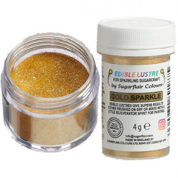 Barwnik pyłkowy Złoty Sugarflair 4g Gold Sparkle Jasne złoto