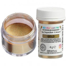 Sugarflair Gold Dusting Dye 4g without E171 Gold Gold